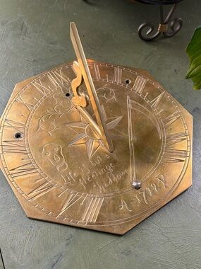 Brass Octagonal Sundial